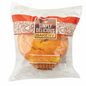 Simply Delicious Bakery Banana Nut Muffin in Package